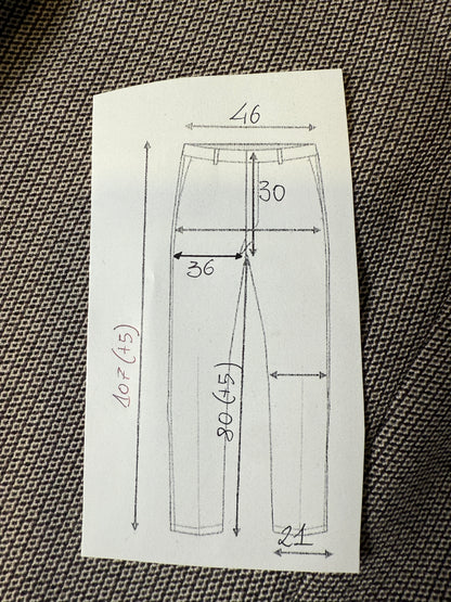 Pantaloni sartoriali anni ‘60/‘70 occhio di pernice - tg. 52