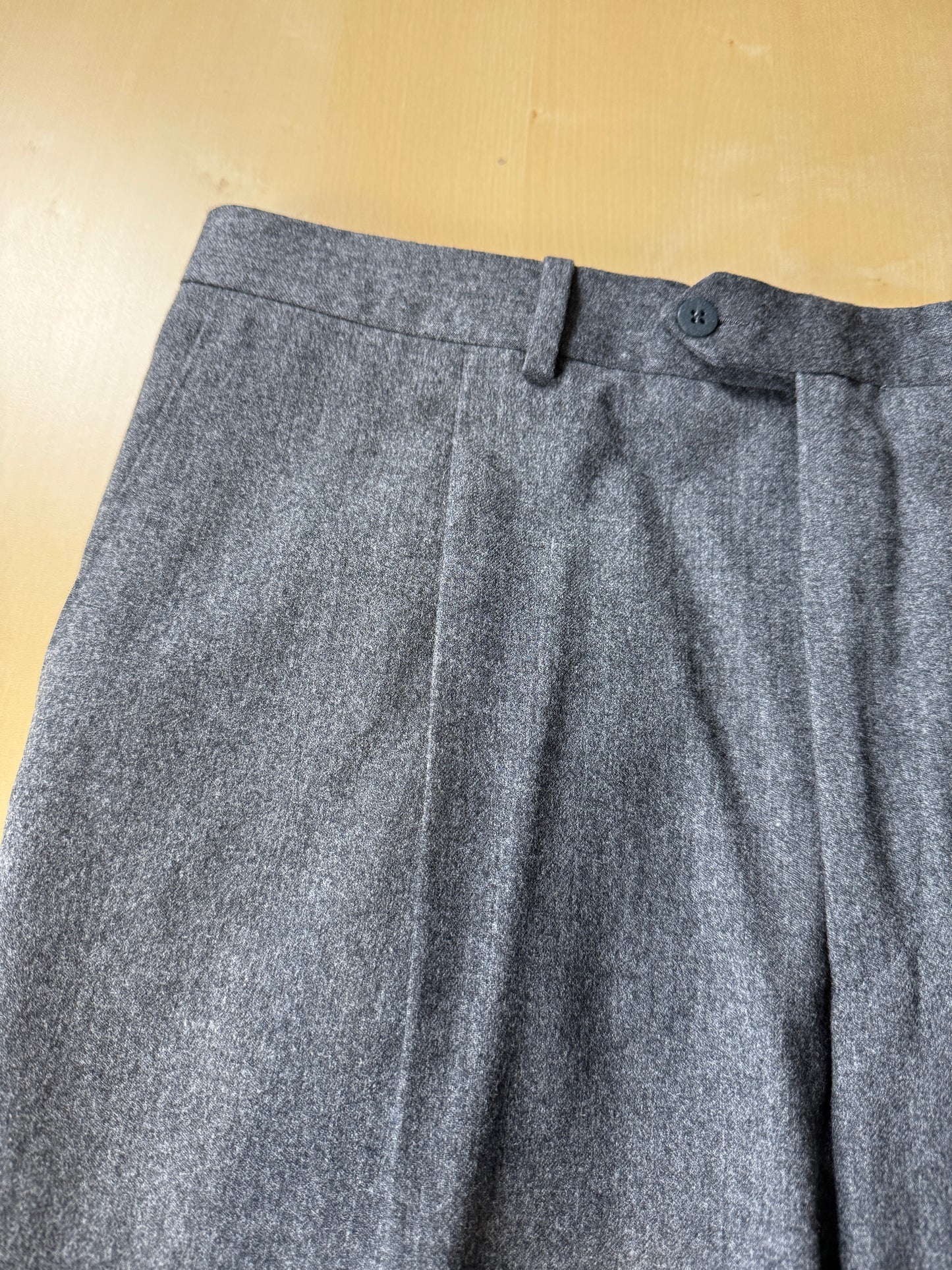 Pantaloni anni ‘70/‘80 flanella grigia - tg. 52