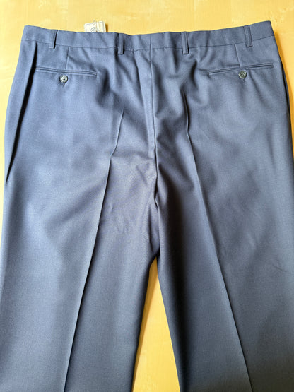 Pantalone anni ‘90 in fresco lana blu (NOS) - tg. 58/60