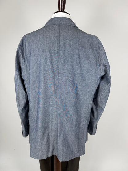 Giacca estiva De Paz in cotone chambray - tg. 58