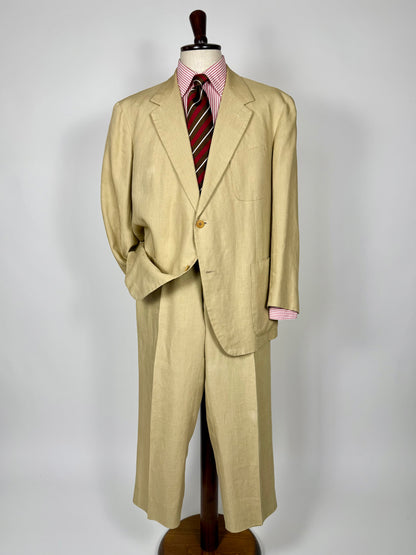 Completo sartoriale A. Graneri lino beige - tg. 60/62