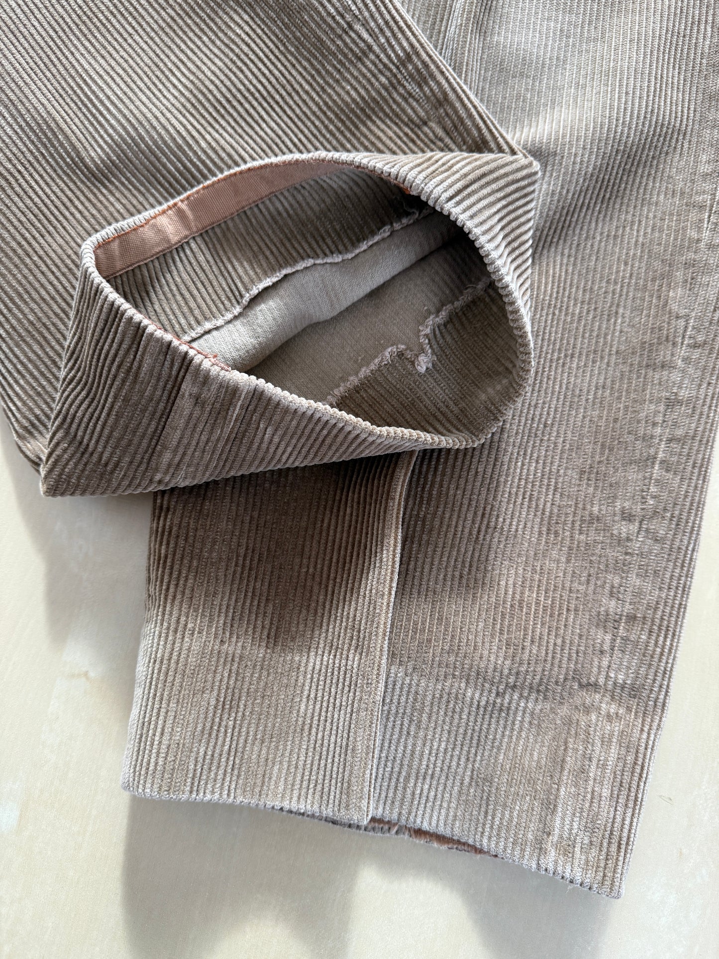 Pantaloni Burberrys velluto a coste beige - tg. 48/50