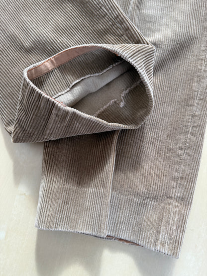 Pantaloni Burberrys velluto a coste beige - tg. 48/50