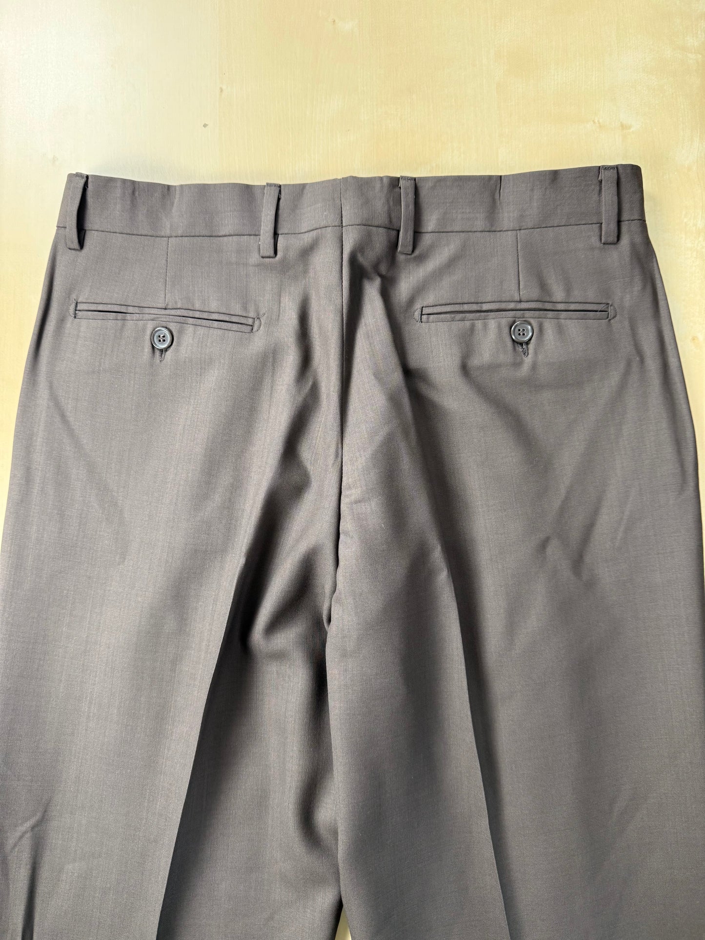 Pantaloni fresco lana marrone cacao (NOS) - tg. 48