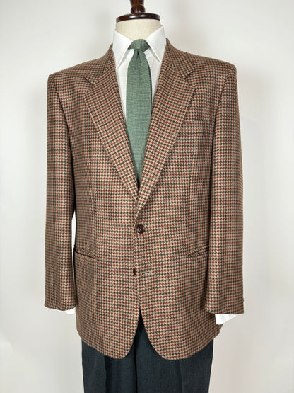 Giacca anni ‘80 pied-de-poule in lana e cashmere - tg. 52