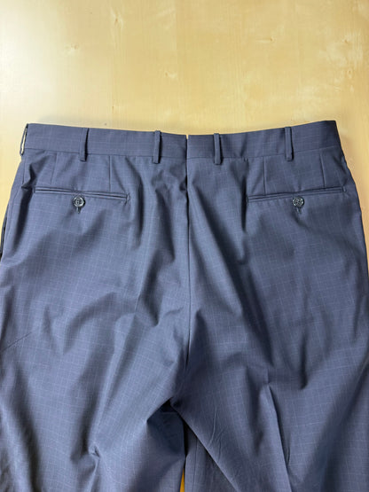 Completo Corneliani fresco lana blu a quadri - tg. 52/54