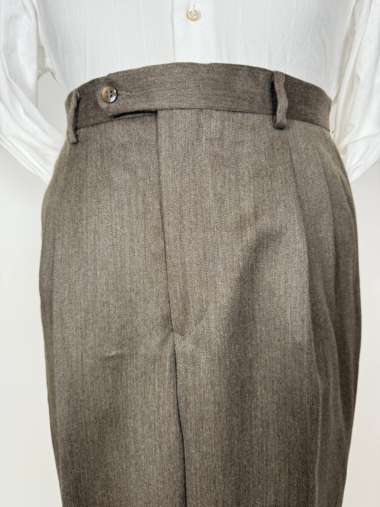 Completo anni ‘80 in covert verde cachi (NOS) - tg. 52