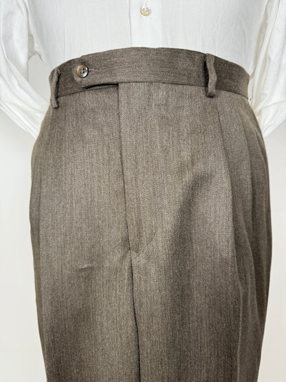 Completo anni ‘80 in covert verde cachi (NOS) - tg. 52