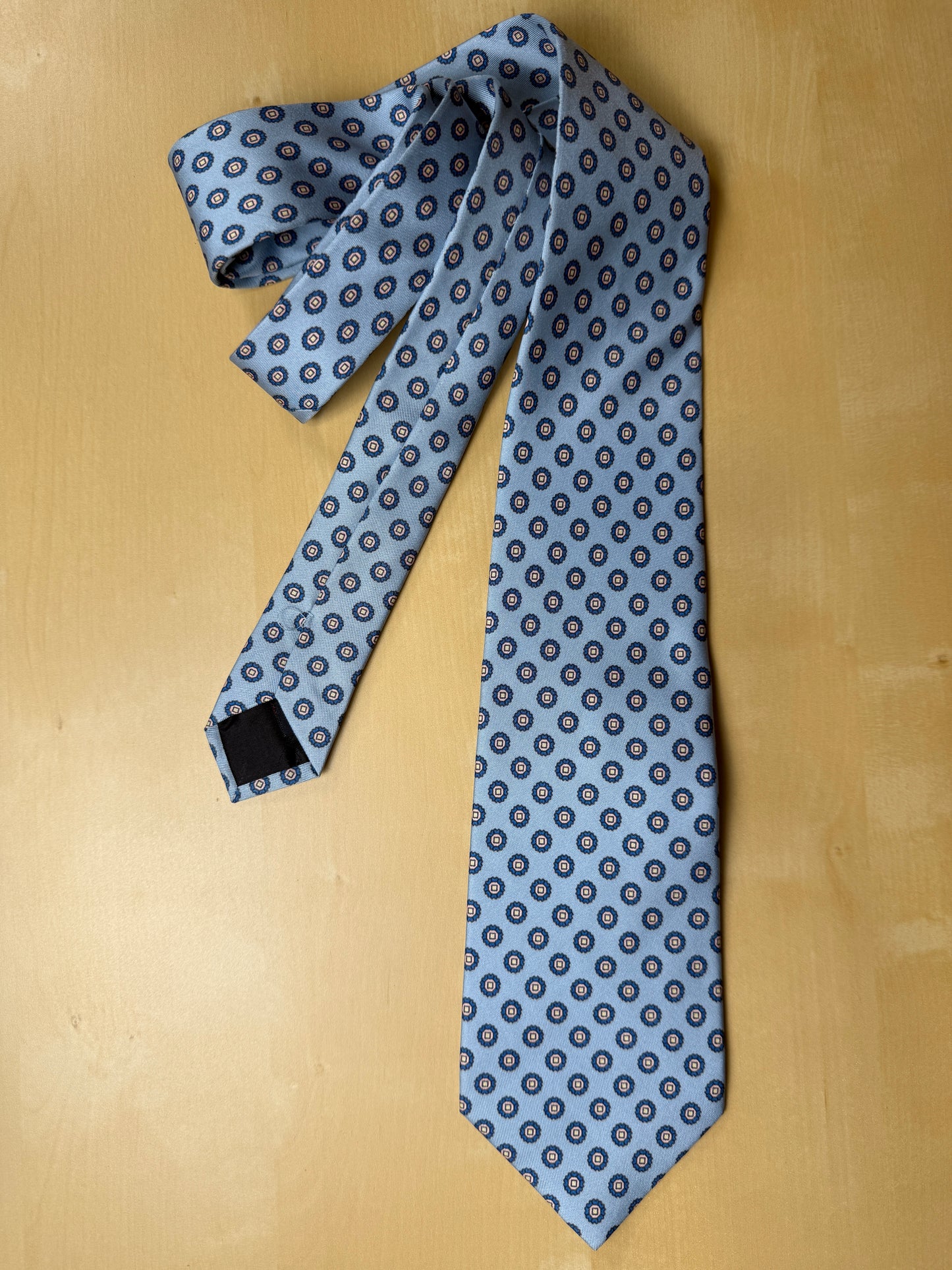 Cravatta Etro azzurra medaglioni