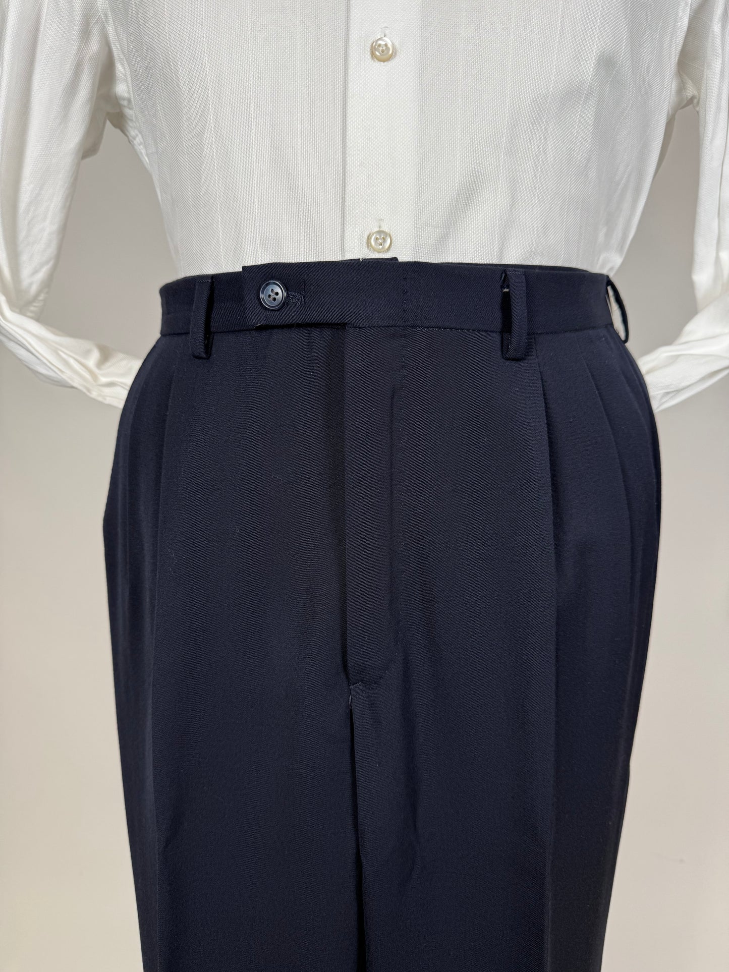 Pantaloni anni '80 twill blu - tg. 48/50