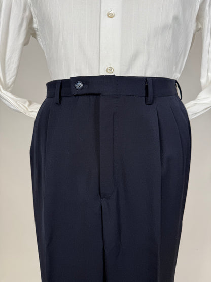 Pantaloni anni '80 twill blu - tg. 48/50