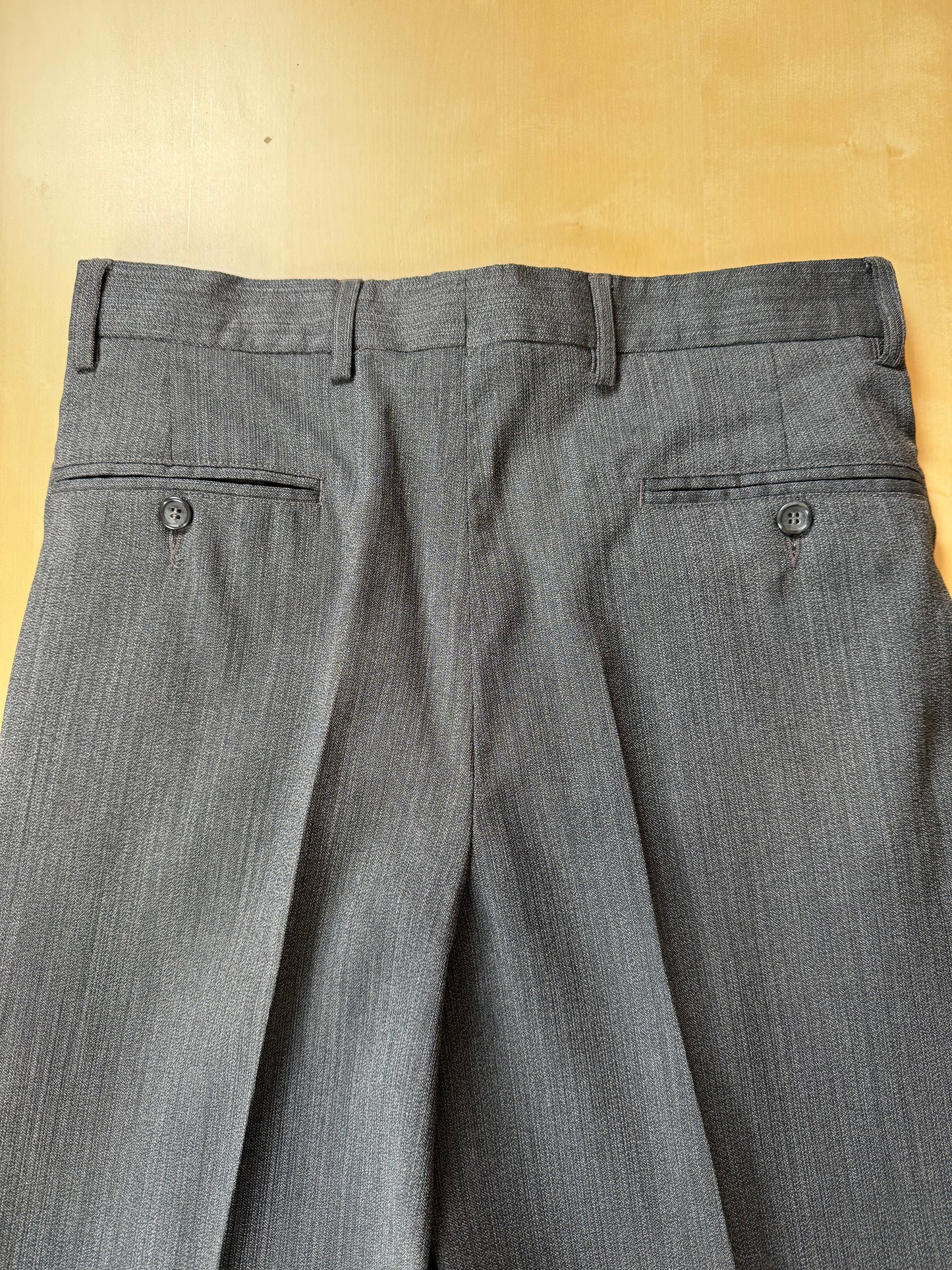 Pantaloni fresco lana grigio anni '80 (NOS) - tg. 46
