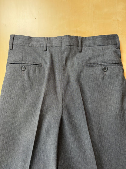 Pantaloni fresco lana grigio anni '80 (NOS) - tg. 46