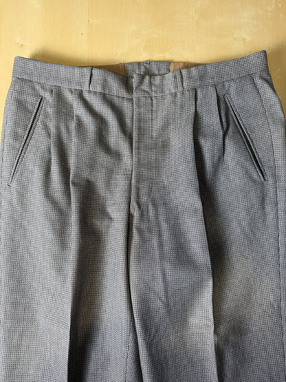 Pantaloni sartoriali anni ‘60/‘70 occhio di pernice - tg. 52