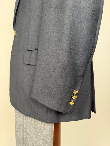 Blazer navy anni ‘80 in flanella - tg. 54