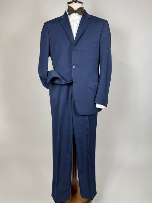 Completo anni ‘60 twill pettinato blu - tg. 48/50