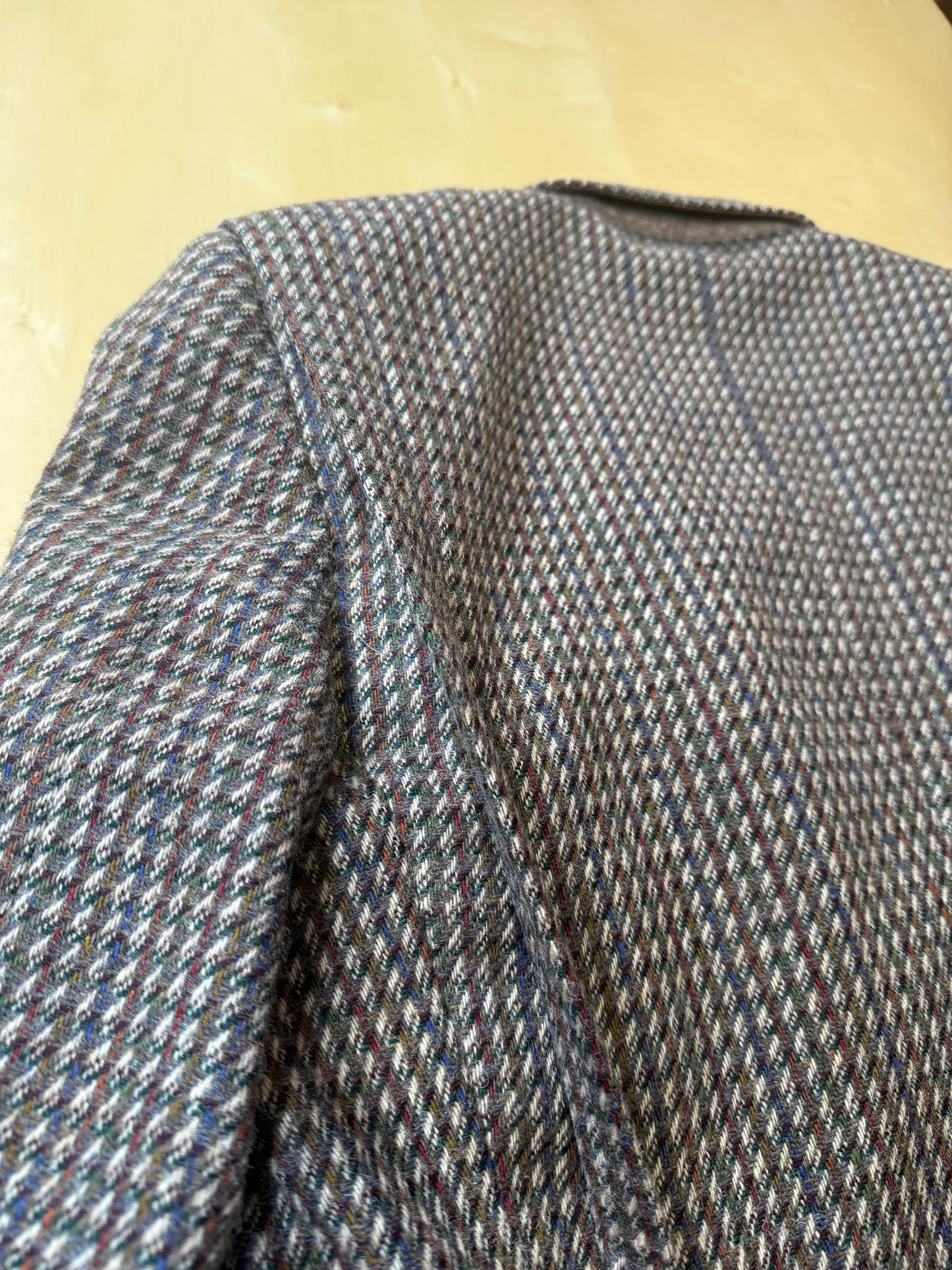 Giacca anni ‘70 in tweed multicolore - tg. 48/50