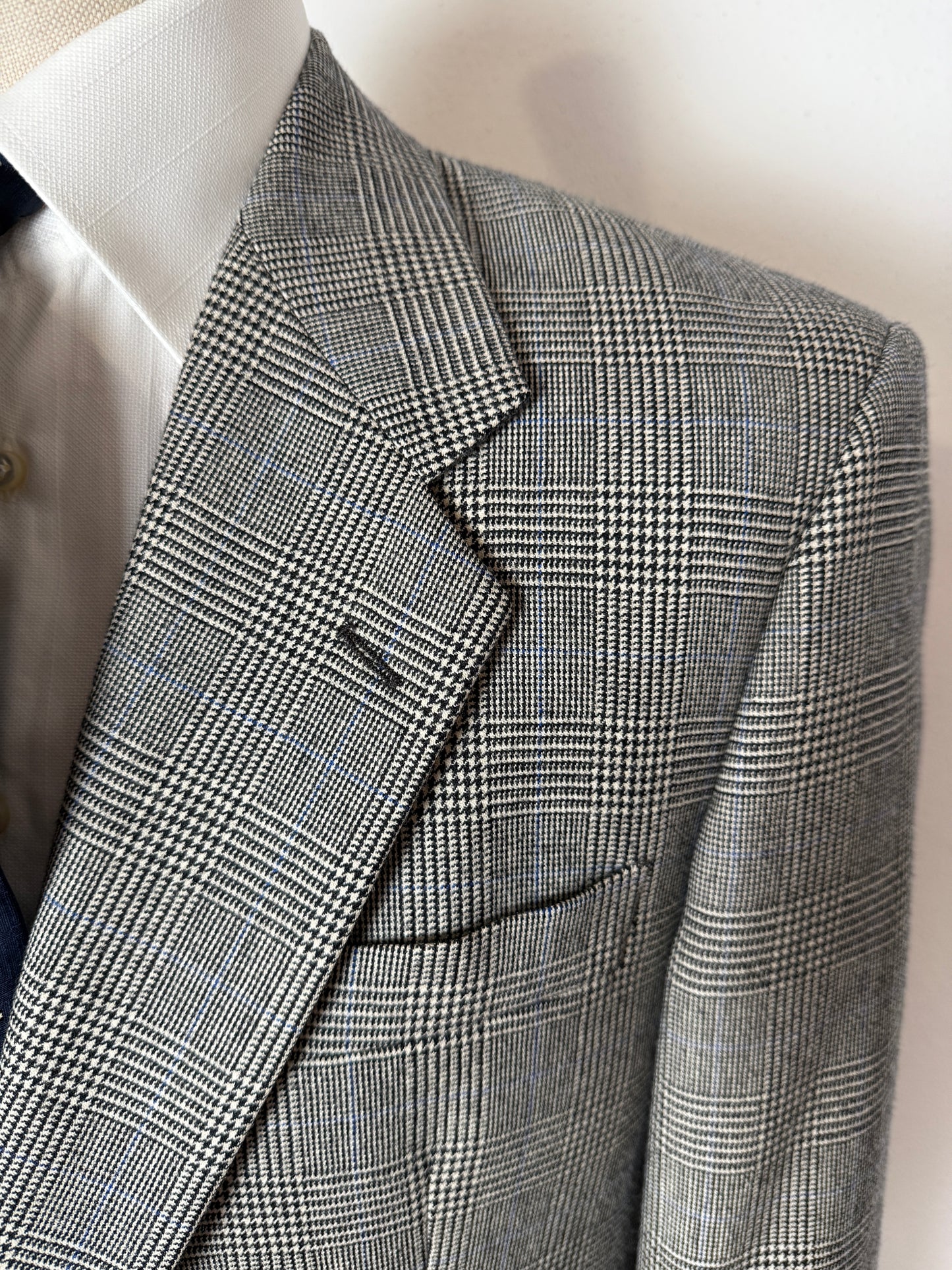 Completo anni ‘80 in flanella principe di Galles - tg. 50