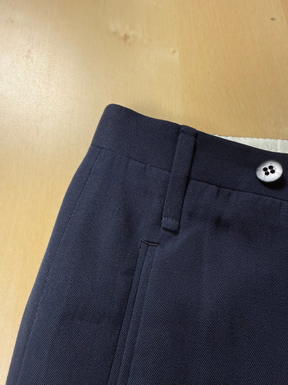 Pantaloni sartoriali anni ‘70 twill pettinato blu - tg. 50