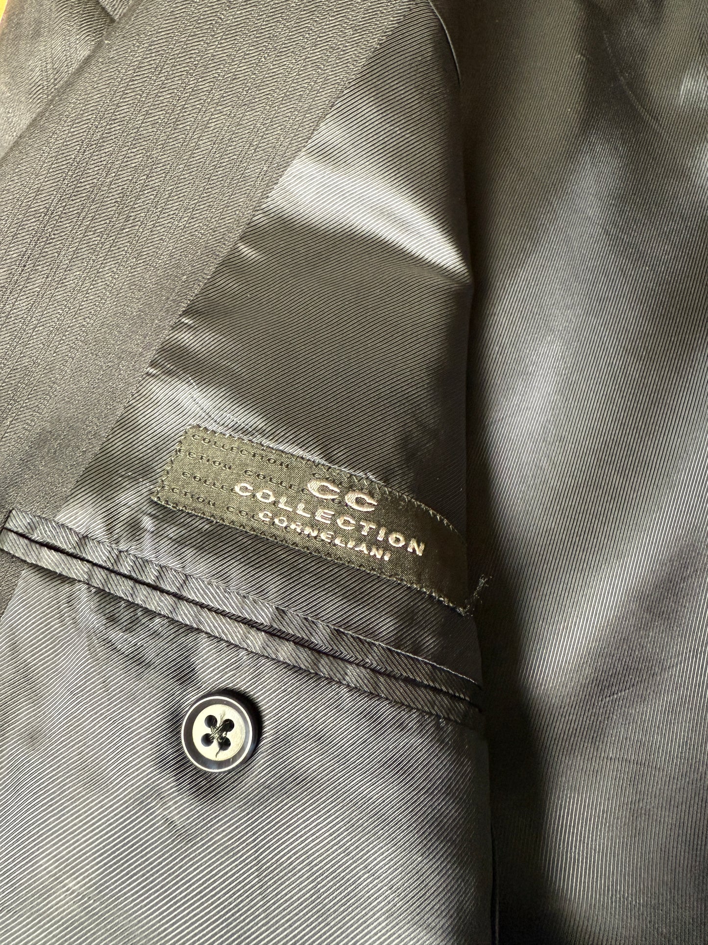 Giacca + panciotto Corneliani lana pettinata blu - tg. 50