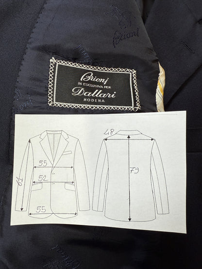 Giacca Brioni flanella lana e cashmere blu - tg. 50