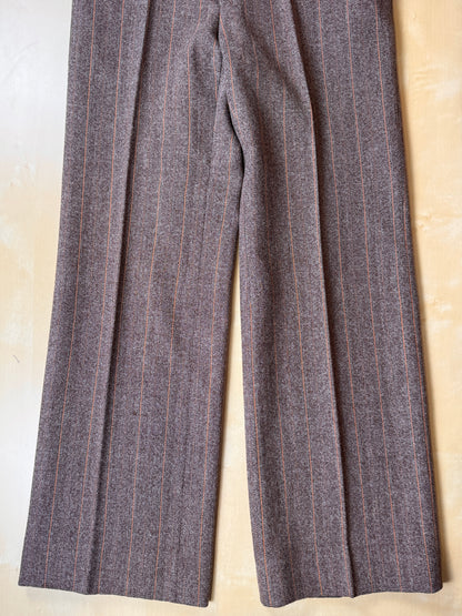 Completo anni ‘70 tweed marrone - tg. 50