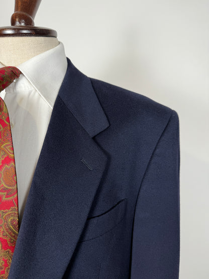 Blazer navy anni ‘80 in panno di lana - tg. 56