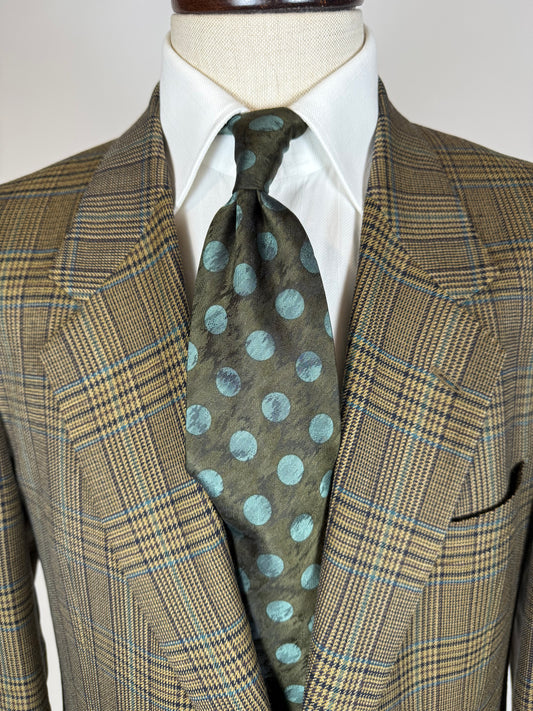 Cravatta Ermenegildo Zegna pois verde jacquard