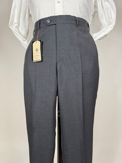 Pantaloni fresco lana grigio antracite anni '90 (NOS) - tg. 50
