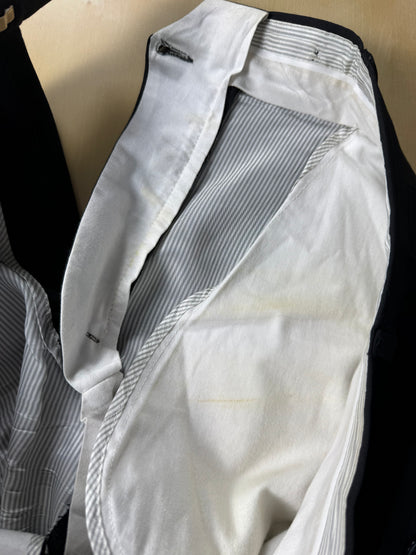 Pantaloni fresco lana blu notte - tg. 48/50