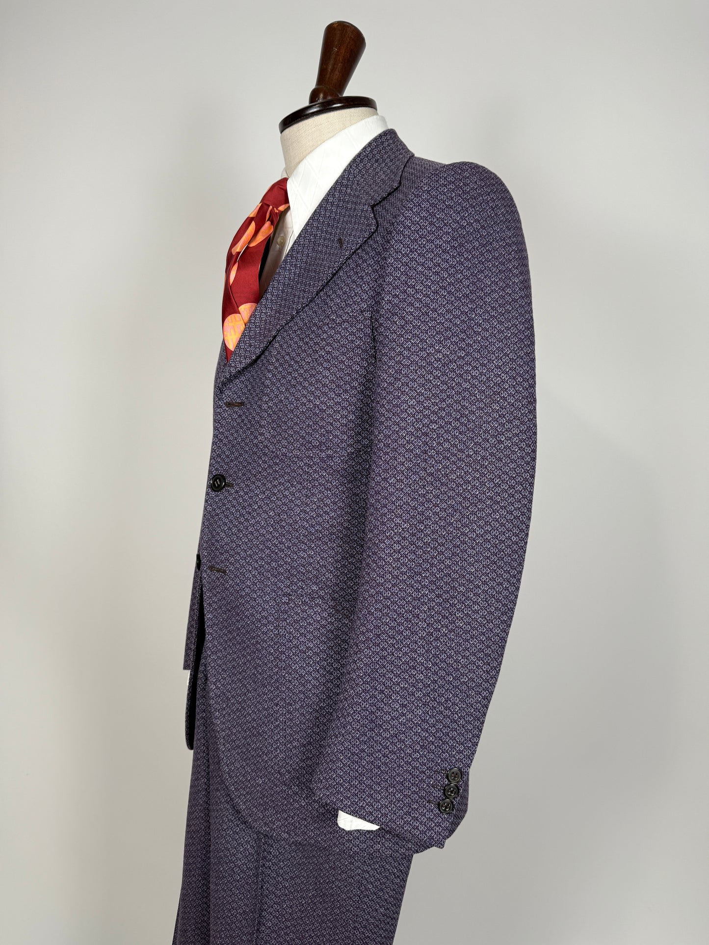 Completo anni ‘70 viola optical - tg. 44