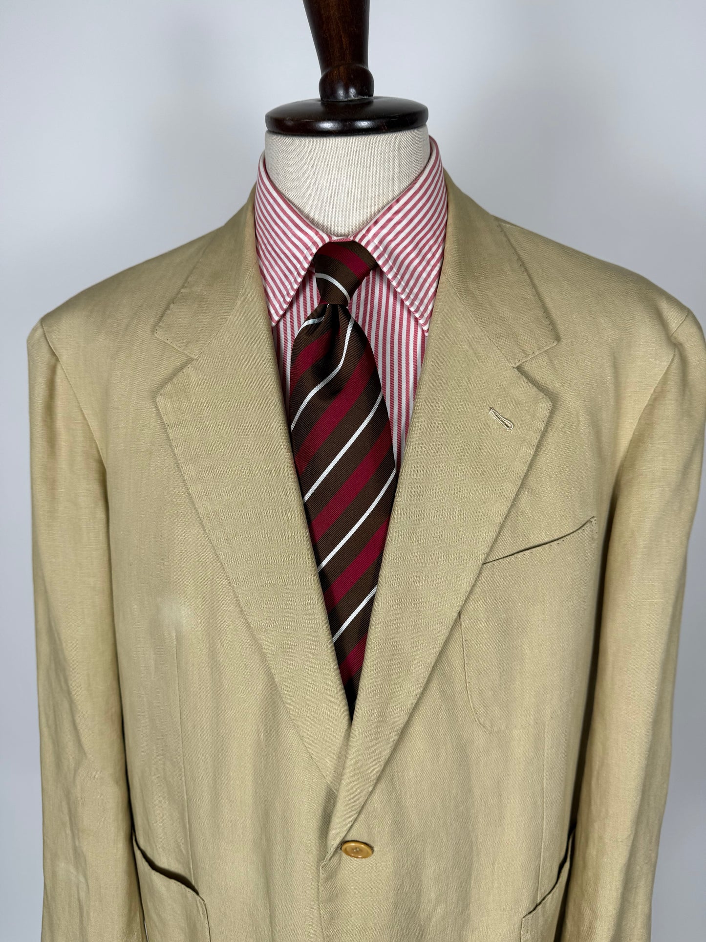 Completo sartoriale A. Graneri lino beige - tg. 60/62