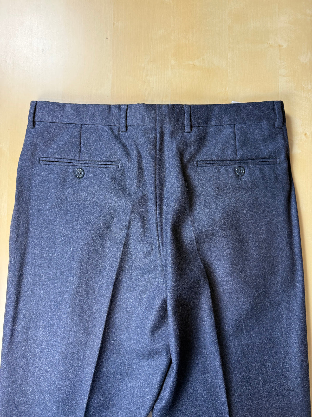 Pantaloni flanella blu notte anni '90 (NOS) - tg. 50