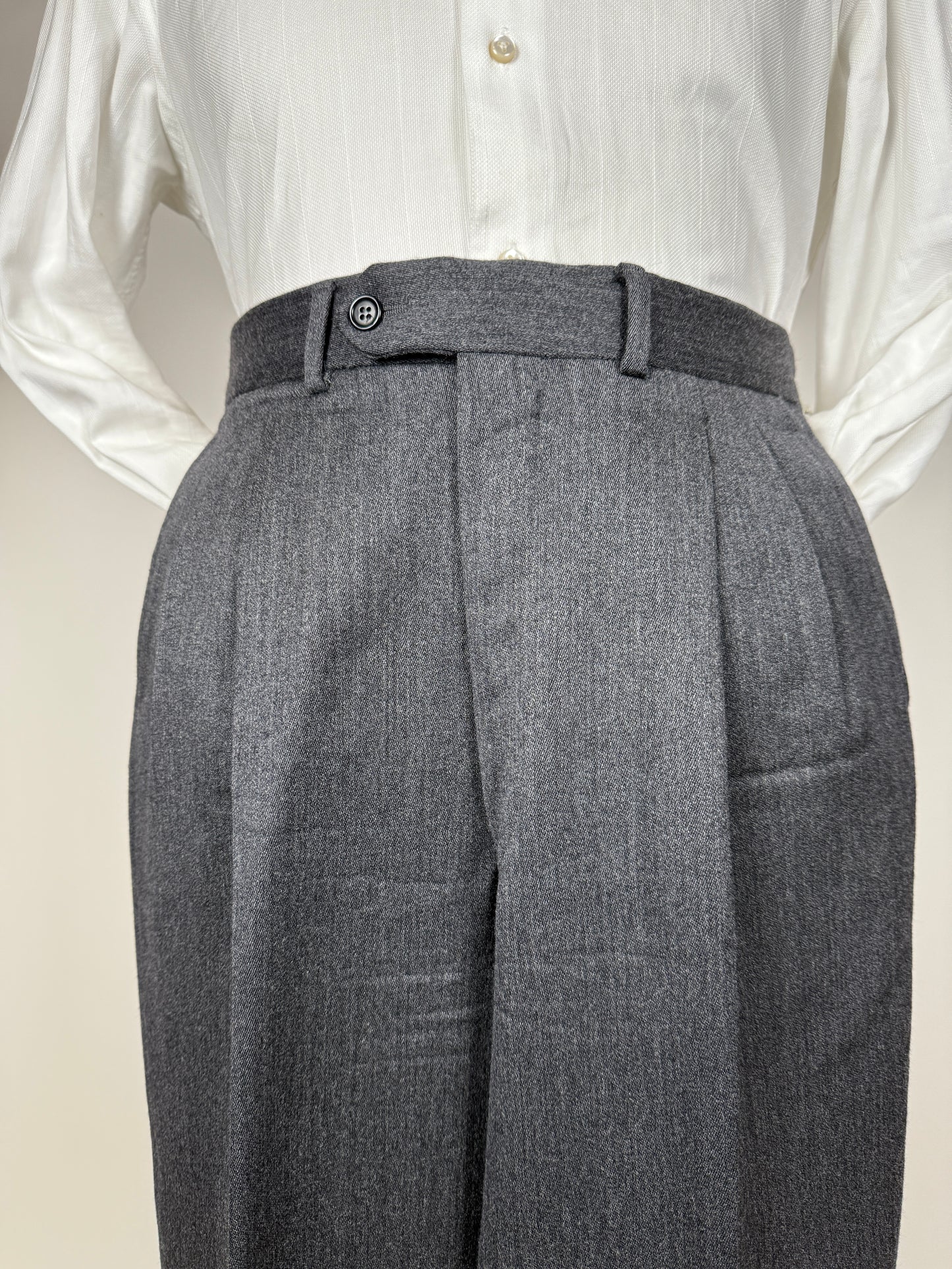 Pantaloni flanella grigio antracite - tg. 50
