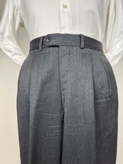 Pantaloni flanella grigio antracite - tg. 50