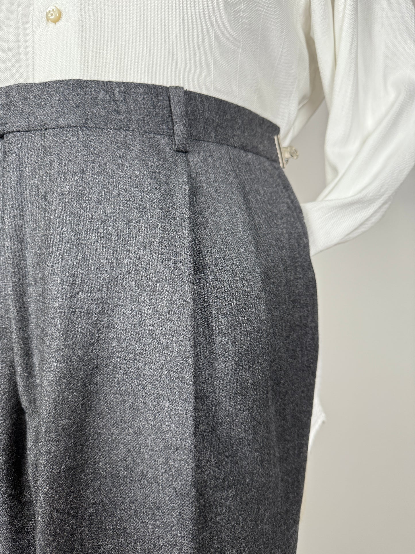 Pantaloni flanella grigio medio - tg. 50