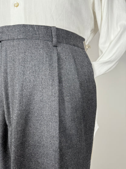 Pantaloni flanella grigio medio - tg. 50