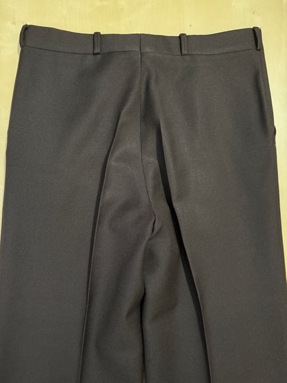 Completo 3 pezzi anni ‘70 a zampa in flanella marrone - tg. 44/46