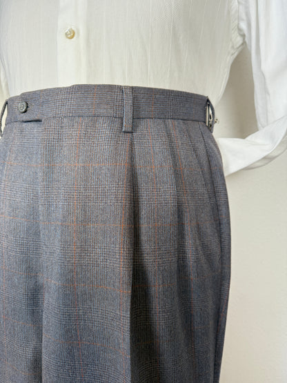 Completo doppiopetto anni ‘70/‘80 flanella principe di Galles (NOS) - tg. 48