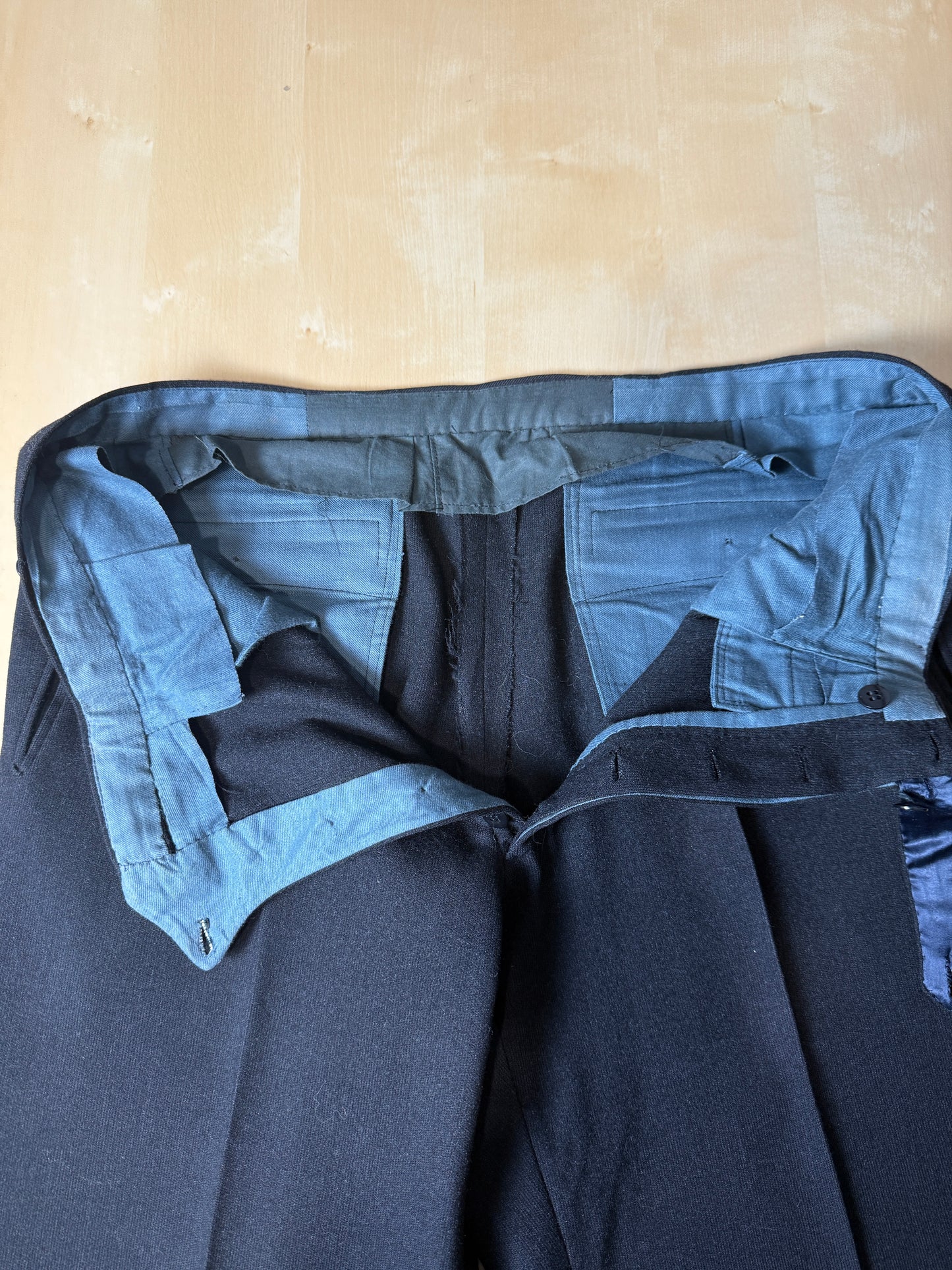 Completo anni ‘60 sartoriale flanella antracite - tg. 46