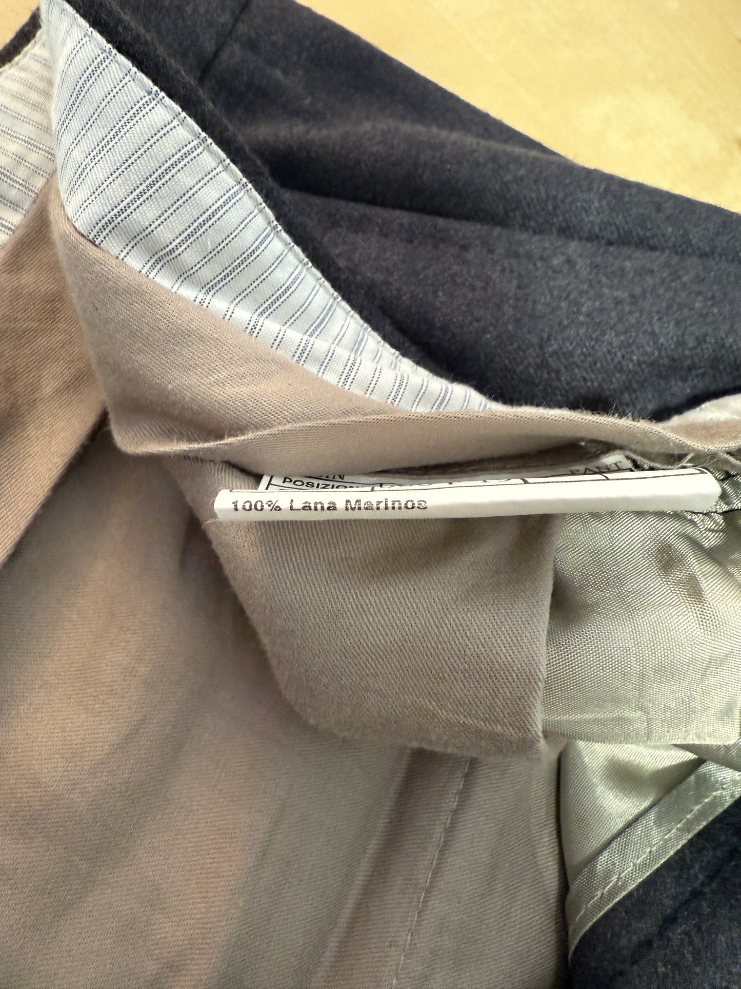 Pantaloni in flanella grigio antracite - tg. 60