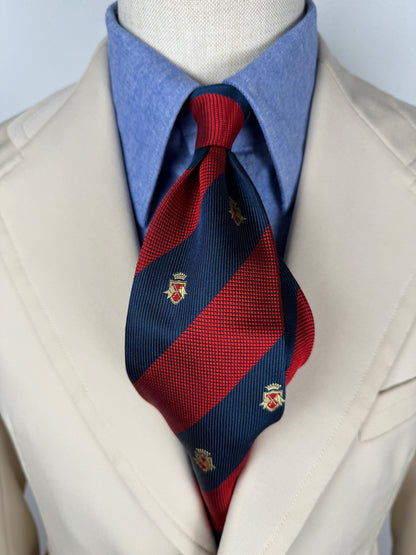 Cravatta Cacharel regimental con stemmi