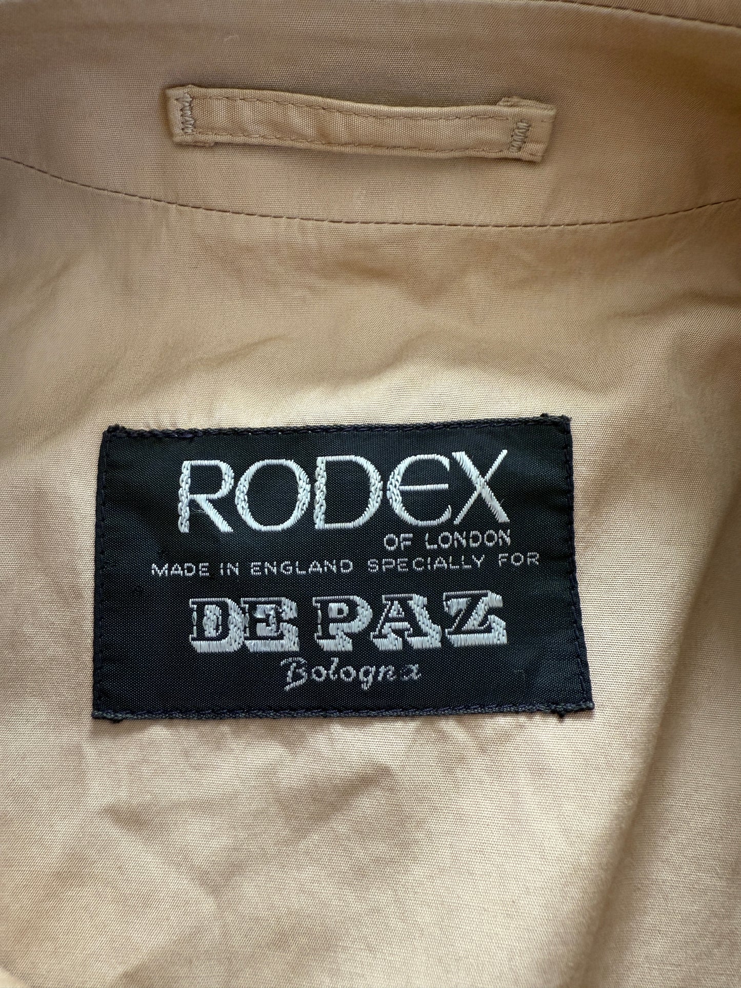 Impermeabile made in England Rodex per De Paz - tg. 48-50