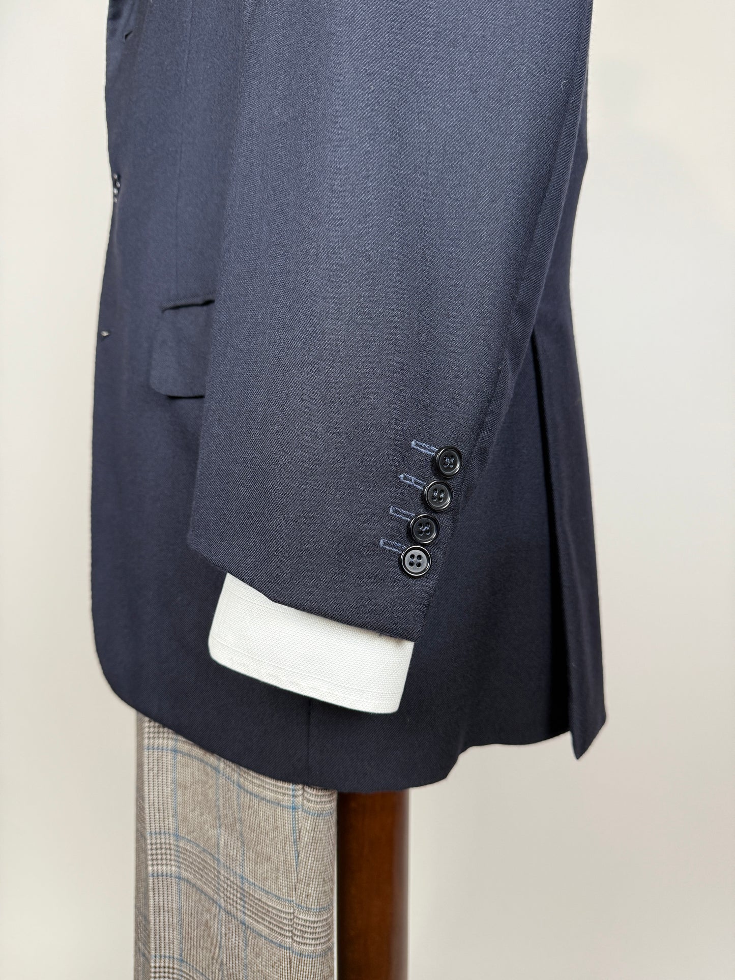 Giacca Brioni flanella lana e cashmere blu - tg. 50