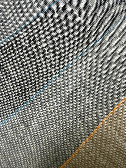 Cravatta vintage in lino grigio chiaro