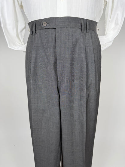 Pantaloni fresco lana principe di Galles anni '80 (NOS) - tg. 46/48