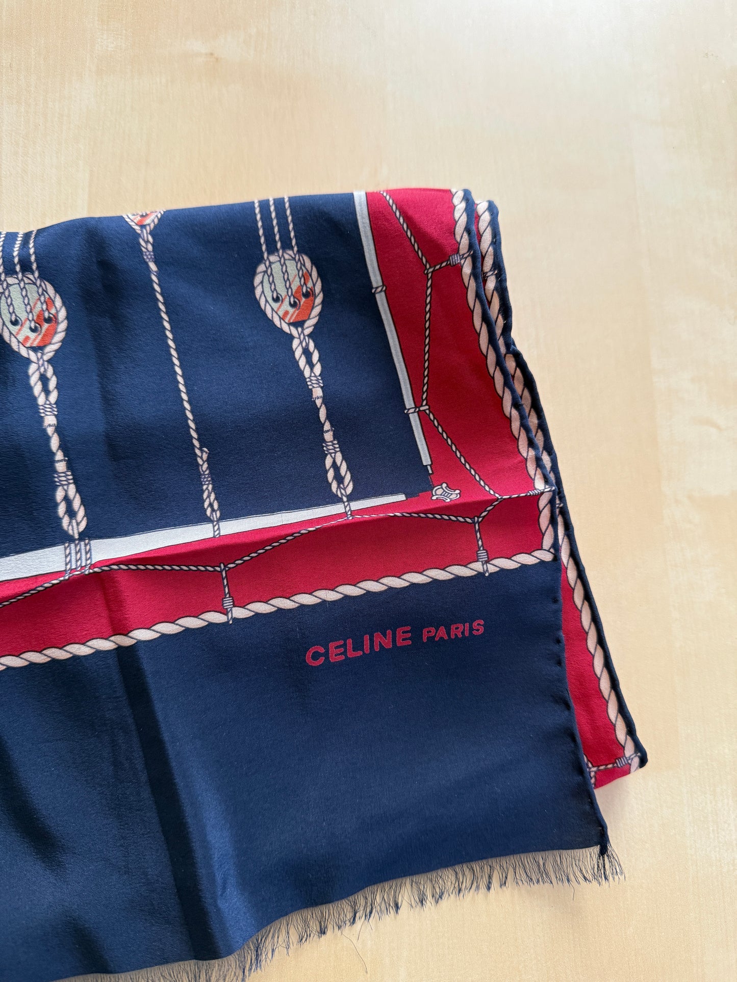 Sciarpa Céline vintage in seta