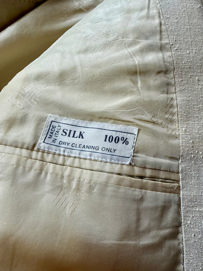 Giacca Lanvin anni '70/'80 in pura seta avorio - tg. 48