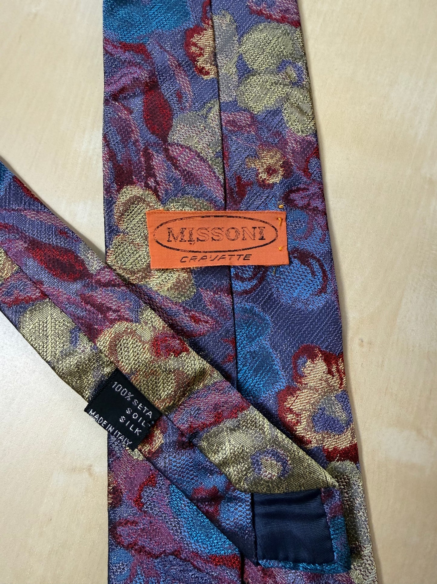 Cravatta Missoni floreale jacquard