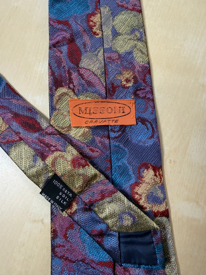 Cravatta Missoni floreale jacquard